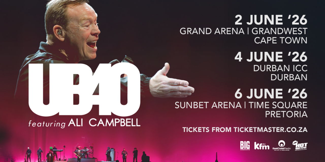 UB40 FEATURING ALI CAMPBELL ANNOUNCES SOUTH AFRICAN TOUR DATES